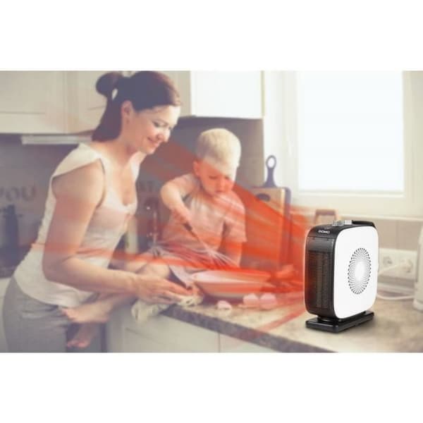 Konvektor - DOMO - DO7348H - 1500 W - Elektrisk - Konvektion - Vit och Svart