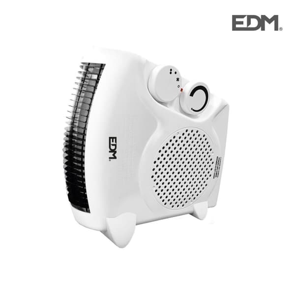 Värmeelement EDM 07205 Vit 1000 - 2000 W Kompakt
