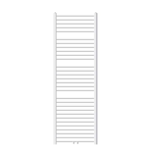 ECD Germany badrumsradiator - 600 x 1800 mm - vit - böjd med central anslutning - handdukstork för kylare