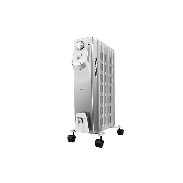 Cecotec 7-fin oil-filled heater, 1500 W, 360º technology, 3 power levels, 18-m² coverage area, cord winder, easy control, handle, caster and double s Vit