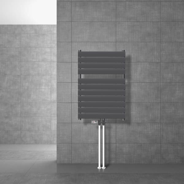 Kylpyhuonepatteri Steam 1200x500 mm Valkoinen keskiliitännällä varustettuna