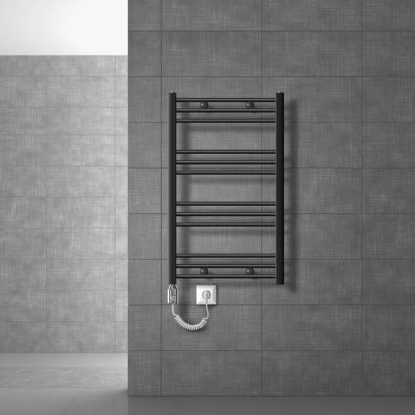 Jäähdyttimen Pyyhe ECD Germany Malli Sahara 600 x 800 mm suoran antrasiitti kylki pyyhe raideyhteys