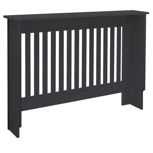 Radiatorbeklädnad lantlig stil 112x19x82 cm antracit tillverkad av MDF ML-Design