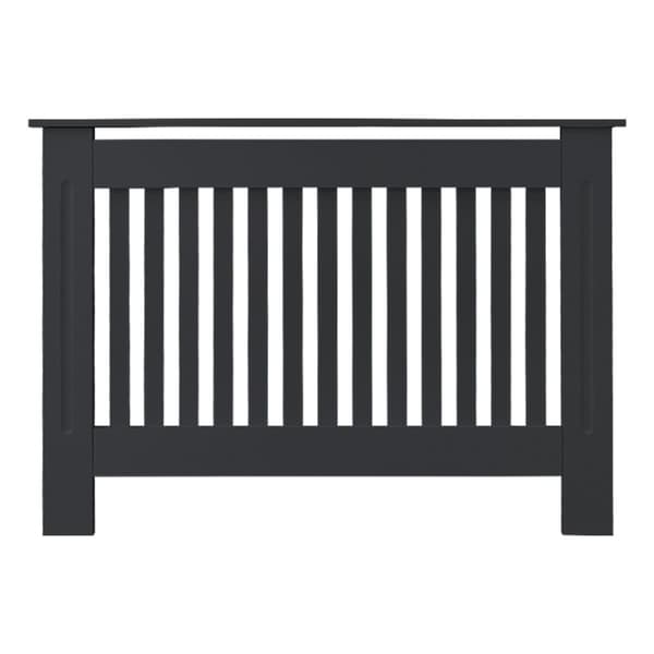 Radiatorbeklädnad lantlig stil 112x19x82 cm antracit tillverkad av MDF ML-Design