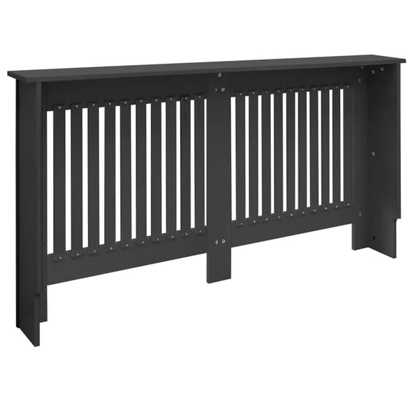 Radiatorbeklädnad lantlig stil 152x19x82 cm antracit tillverkad av MDF ML-Design