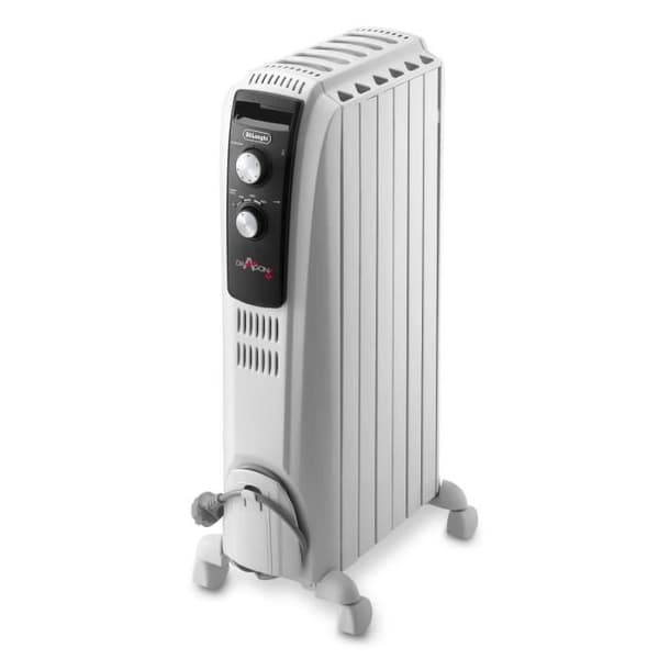 Dragon4 DELONGHI oljebadsradiator - 1500W - 3 uppvärmningssteg - Real Energy-teknik - Skorstenseffekt