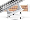 Miniatyrbillede 6 af 6: Orbegozo Quartz Radiator Bp5003 1200w Hvid One Size / EU Plug