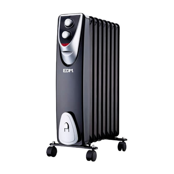 Edm Radiator Black Edition Electric 1500w Søvfarvet
