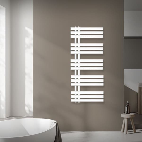 Design badeværelsesradiator Iron EM 500x1200 mm Hvid LuxeBath
