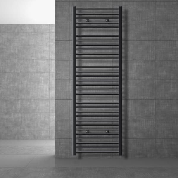 Badrumsradiator Radiator Sahara sidoanslutning handdukstork antracit 60x180cm