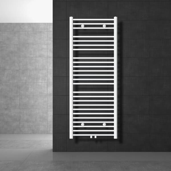 Badrumsradiator Radiator Sahara centrumanslutning handdukstork vit 60x150cm