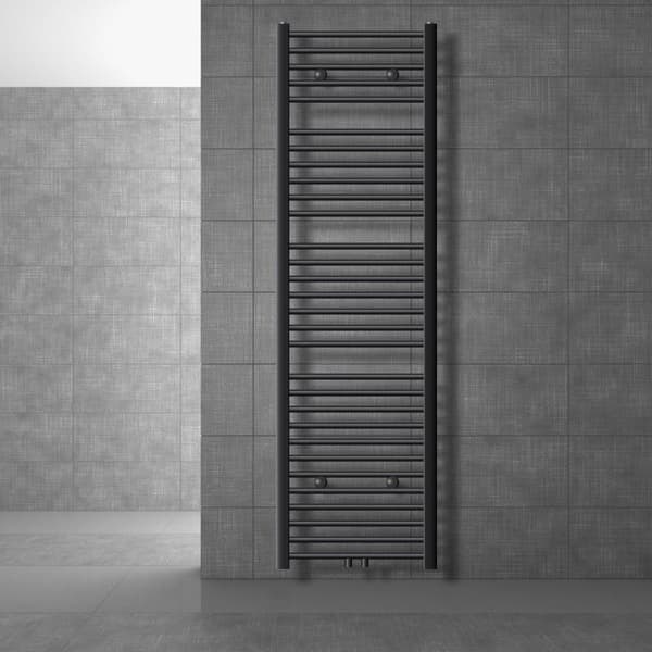 Badrumsradiator Radiator Sahara centrumanslutning handdukstork antracit 50x180cm