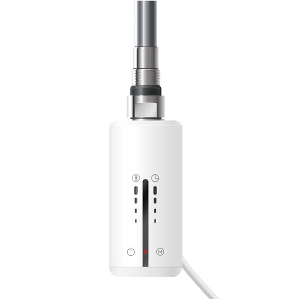 Varmeelement til badeværelsesradiator 1200W Hvid med termostat Temperaturkontrol Timer og touchkontrol LuxeBath