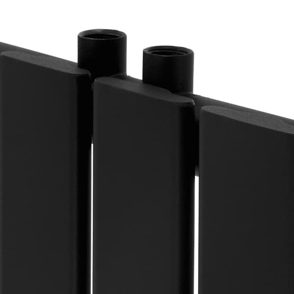 Badeværelsesradiator Stella 260x1600 mm sort mat LuxeBath