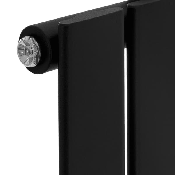 Badeværelsesradiator Stella 260x1600 mm sort mat LuxeBath