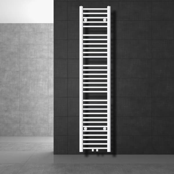 Badeværelsesradiator Radiator Sahara centertilslutning håndklædevarmer hvid 30x180cm
