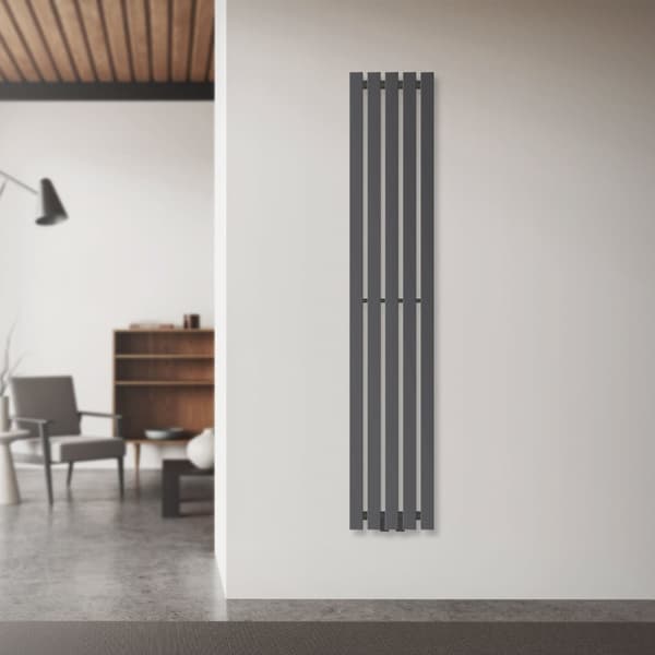 Stella designradiator Panelradiator Radiator Antracit 26x140 cm