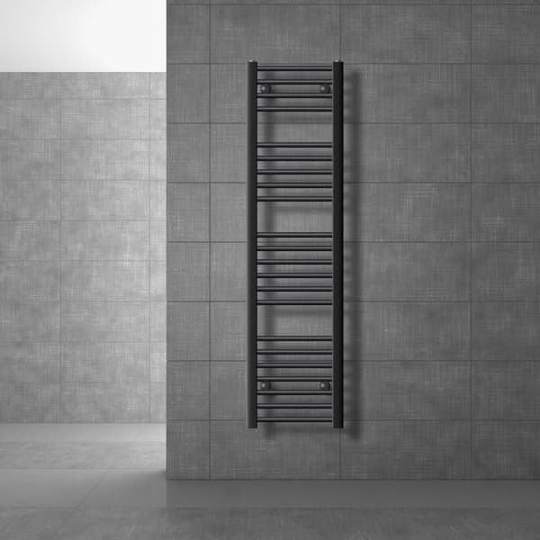 Kylpyhuonepatteri Sahara 300x1400 mm antrasiitti suora sivuliitännällä LuxeBath