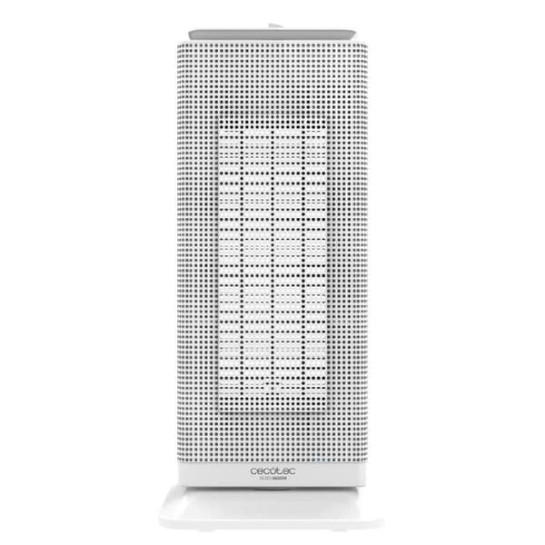 Cecotec Designer upright ceramic heater with 2000 W, oscillation function, 3 operating modes and adjustable thermostat. Rostfritt stål