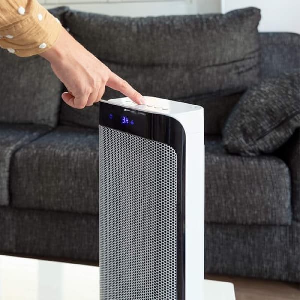 Cecotec Ceramic heater with 2000 W, LED display, remote control, 3 modes, LED light indicator, 8-hour timer, oscillation and triple safety system.