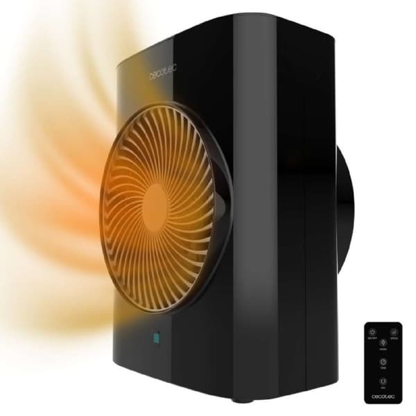 Cecotec Fan heater with 2000 W, 2 power levels and 3 operating modes, with LED display and remote control.