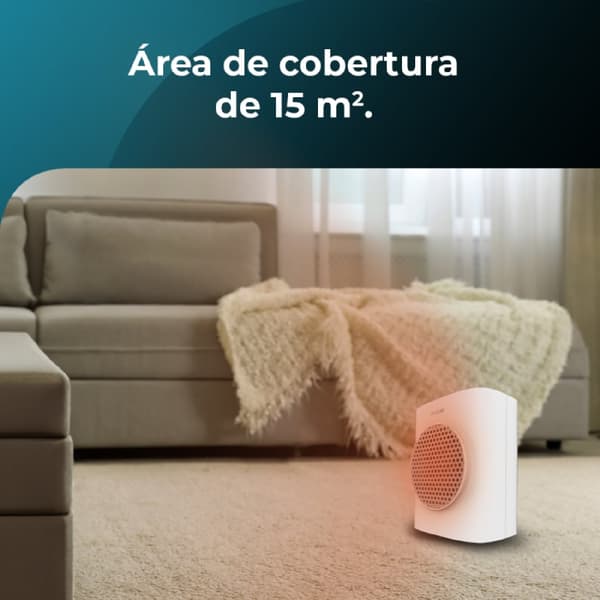 Cecotec Tabletop PTC heater with 1500 W, digital display, adjustable thermostat and 3 operating modes.