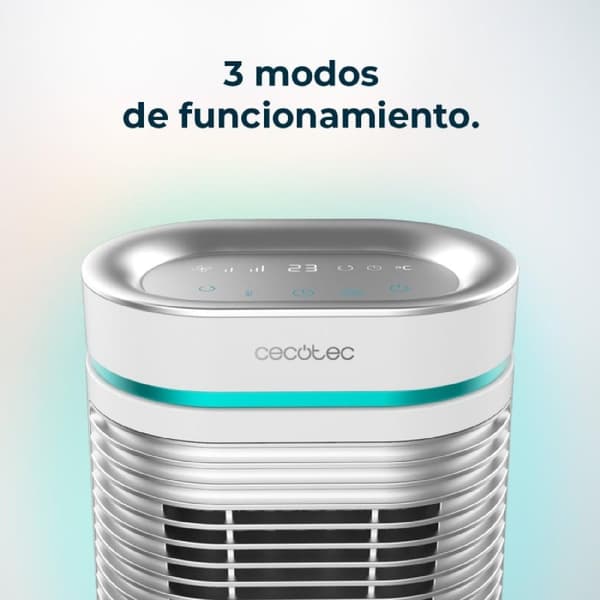 Cecotec Tabletop PTC heater with 1500 W, oscillation, digital display, adjustable thermostat and 3 operating modes.