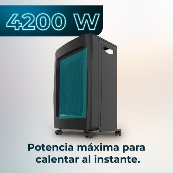 Cecotec Foldable blue flame gas heater with 4200 W and 2 power levels, piezo-electric ignition and triple safety system