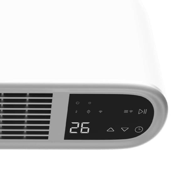 Cecotec PTC bathroom heater with 2000 W, and Wi-Fi control and IP22 protection.