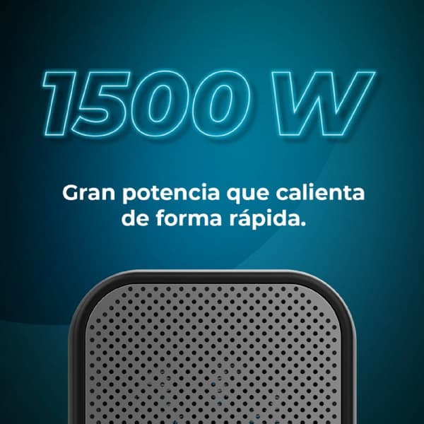 Cecotec Tabletop PTC heater with 1500 W, oscillation mode, adjustable thermostat and 3 modes of operation.