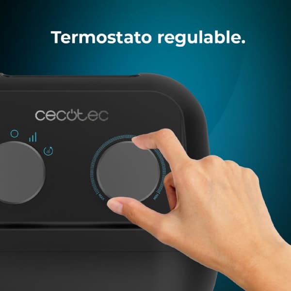 Cecotec Tabletop PTC heater with 1500 W, oscillation mode, adjustable thermostat and 3 modes of operation.