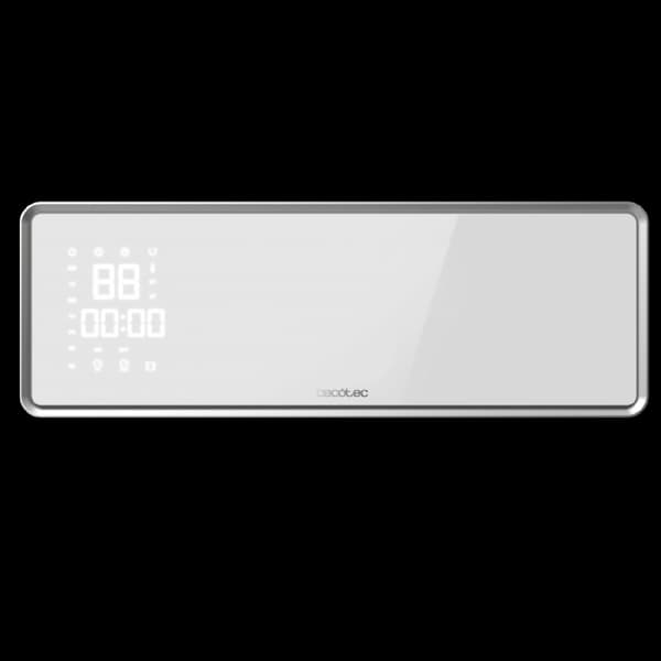 Cecotec 2000 W ceramic wall heater, LED display, Wi-Fi control, remote control, 3 modes, oscillation, weekly schedule, IP22 protection, and maximum s