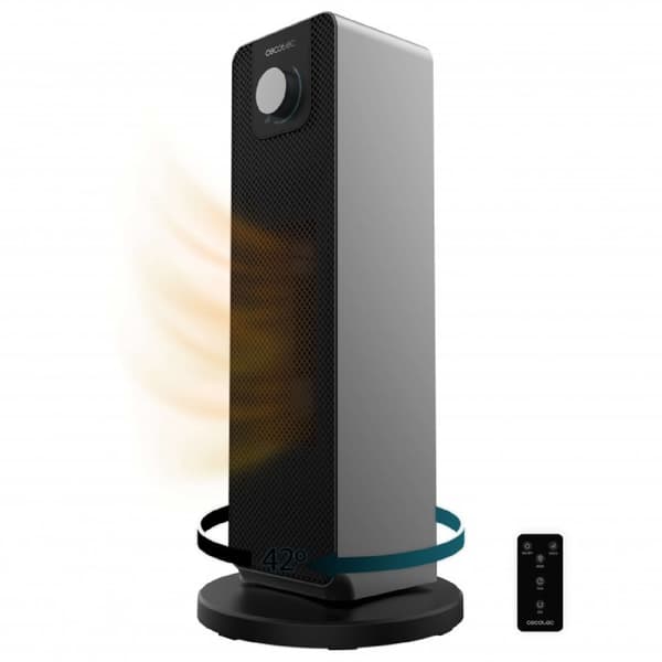 Cecotec Standing PTC heater with 2000 W, oscillation mode, adjustable thermostat and 3 modes of operation.