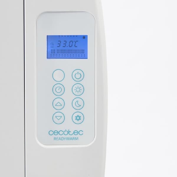 Cecotec Dry thermal emitter, 4 fins, 600 W, LCD display and remote control.