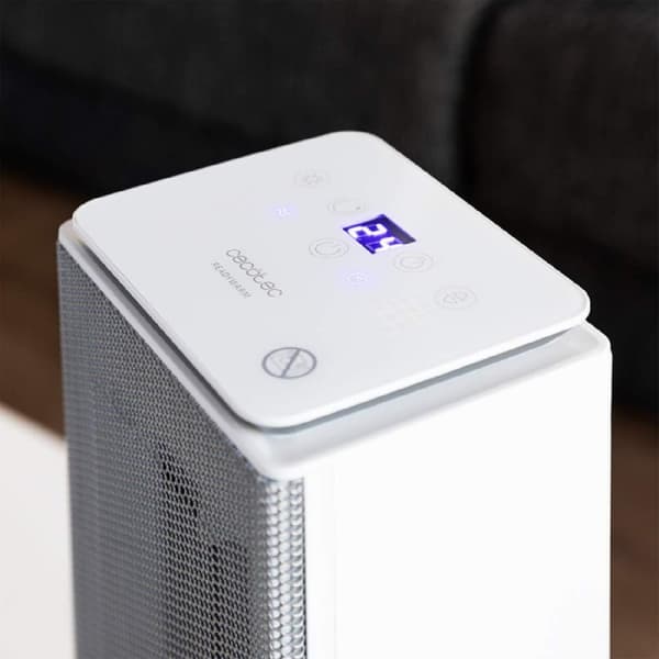 Cecotec Ceramic heater with 2000 W, LED display, remote control, 3 modes, LED light indicator, 24-hour timer, oscillation and triple safety system.