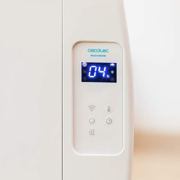 Cecotec Electric radiator with 10 fins and 1500 W, Wi-Fi control, LED display, remote control, programmable timer, temperature selection, 20-m² cover