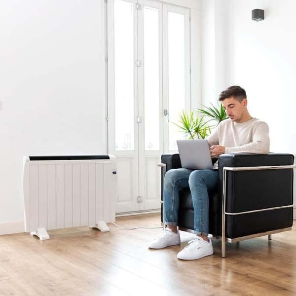 Cecotec Electric radiator with 10 fins and 1500 W, Wi-Fi control, LED display, remote control, programmable timer, temperature selection, 20-m² cover