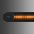 Miniatyrbild 2 av 5: Cecotec Wall halogen heater through infrared radiation for outdoors use, 2000 W, IP55. Aluminium Remote control. Adjustable power. Assembly kit.