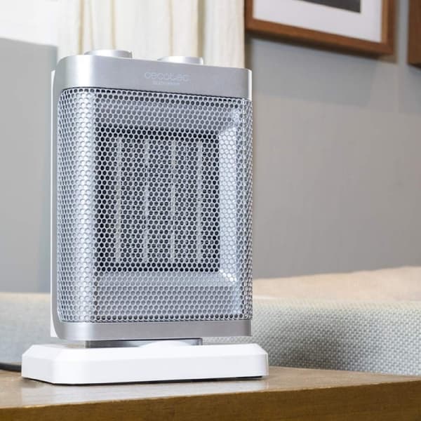 Cecotec Designer ceramic heater with 1500 W, oscillation function, 3 operating modes and adjustable thermostat.