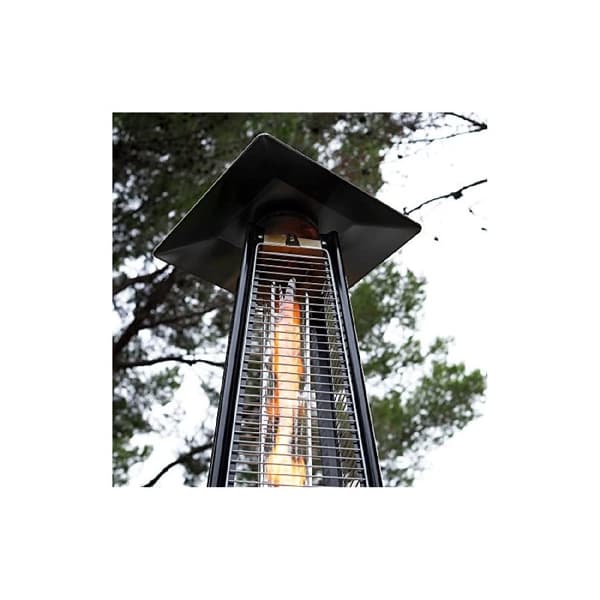 Cecotec Outdoor butane or propane gas heater with pyramid shape. Casters to transport it and adjustable thermostat. Long-lasting steel design.