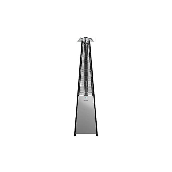 Cecotec Outdoor butane or propane gas heater with pyramid shape. Casters to transport it and adjustable thermostat. Long-lasting steel design.