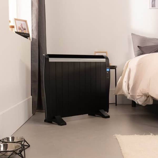 Cecotec Electric radiator with 10 heating elements and 1500 W, LCD display, remote control, programmable timer, temperature selection, 25-m² coverage