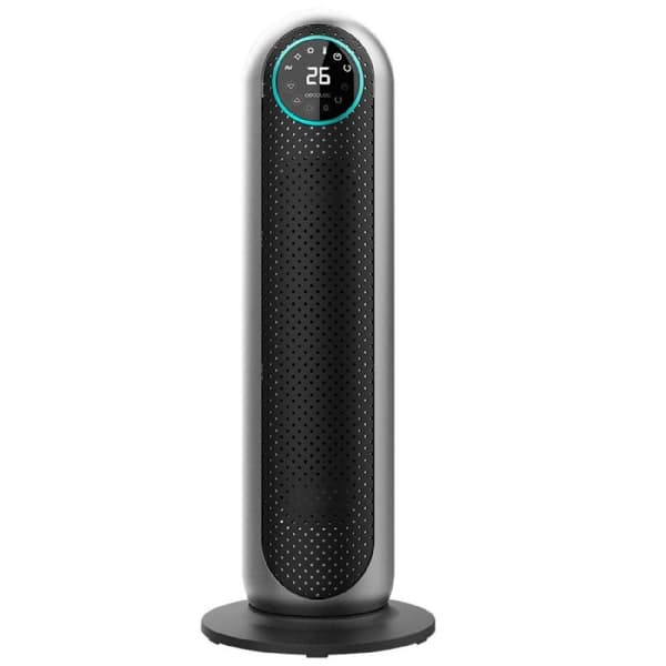 Cecotec 2000 W ceramic heater with remote control, LED display, temperature selection, timer, oscillation, 3 modes and triple safety system.