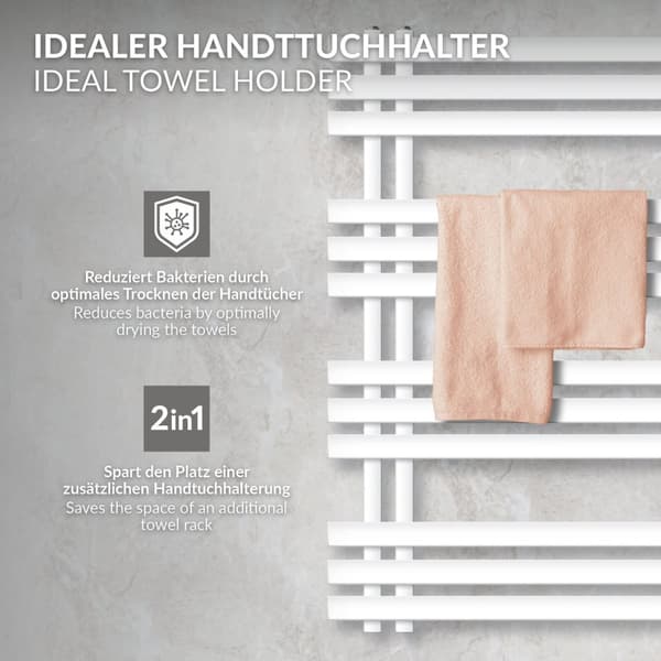 Kylpyhuonepatteri 600x1000 mm valkoinen LuxeBath