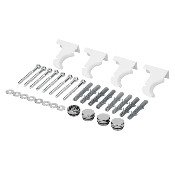 Badeværelsesradiator Lodret med centertilslutning 480x1600 mm Hvid LuxeBath