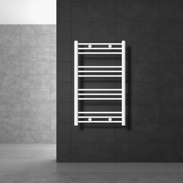 Kylpyhuonepatteri Sahara 600x800 mm valkoinen suora sivuliitännällä LuxeBath