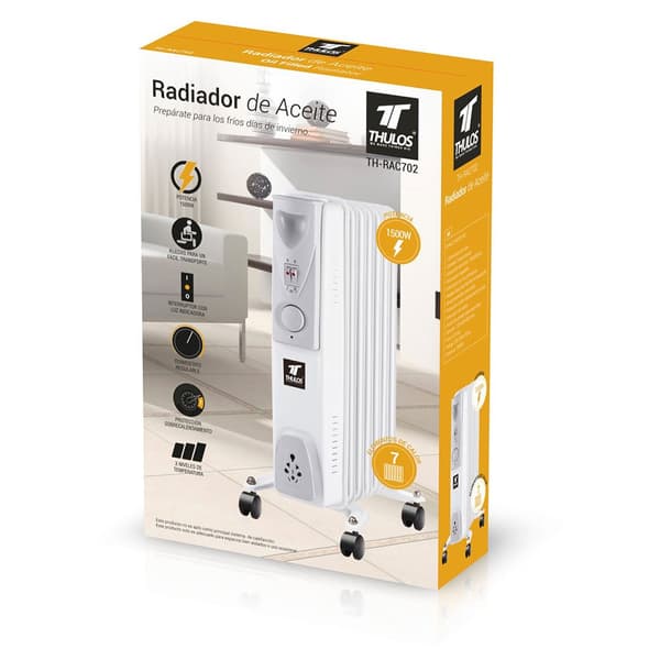 Thulos Oliefyldt Radiator Th-rac702 1500w
