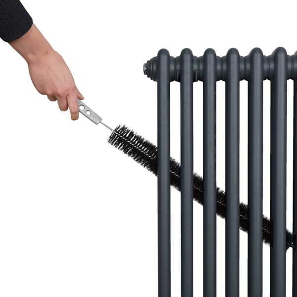 Traditionel vandret radiator med 2 og 3 søjler Moderne centralvarmeelement Antracitgrå Sort Hvid Kulstofstål Vægmonteret Køkken Stue Badeværelse
