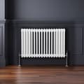 Miniatyrbillede 4 af 11: Traditionel vandret radiator med 2 og 3 søjler Moderne centralvarmeelement Antracitgrå Sort Hvid Kulstofstål Vægmonteret Køkken Stue Badeværelse
