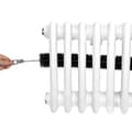 Miniatyrbillede 6 af 11: Traditionel vandret radiator med 2 og 3 søjler Moderne centralvarmeelement Antracitgrå Sort Hvid Kulstofstål Vægmonteret Køkken Stue Badeværelse
